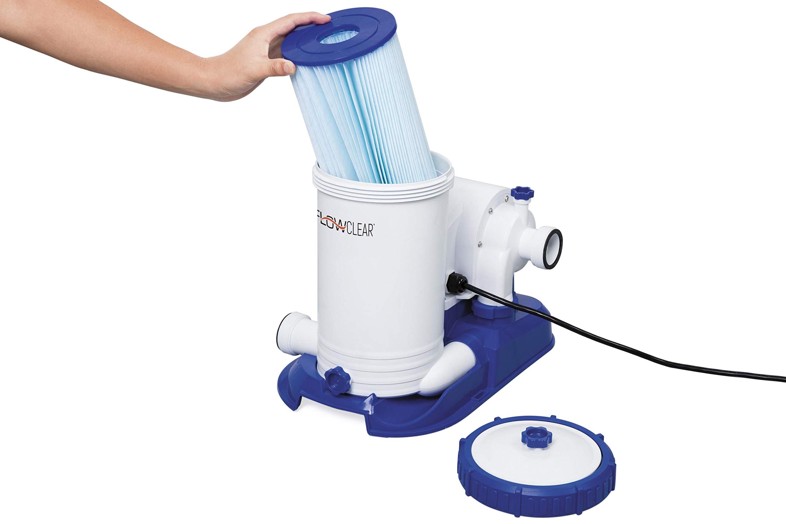 Bestway 58391 FLOWCLEAR Bomba de filtro 9.463 l/h, 220 – 240 V ~/50Hz, transformador 12 V kl. 3, 350 W, TÜV/GS H, multicolor