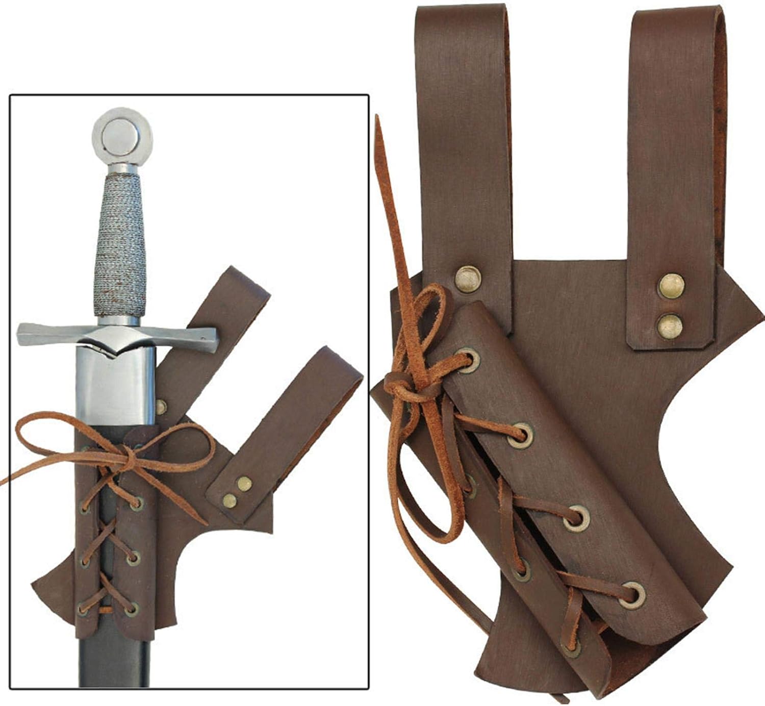 Amazon Co Jp 剣カエルベルト剣ホルダーpuレザー鞘鞘調節可能なベルト中世ルネサンス木製剣コスプレ用セット ホビー