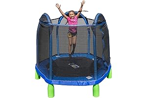 My First Trampoline With Enclosure: Blue/Green