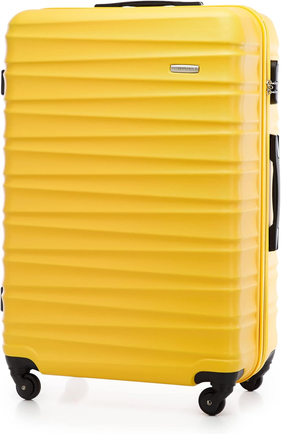 WITTCHEN Trolley robusto per bagaglio a mano, con 4 ruote, con lucchetto a combinazione, in ABS, colore blu navy