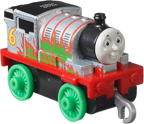 Thomas and Friends Adventures Percy Chrome con motor de metal Green Flames GYV66