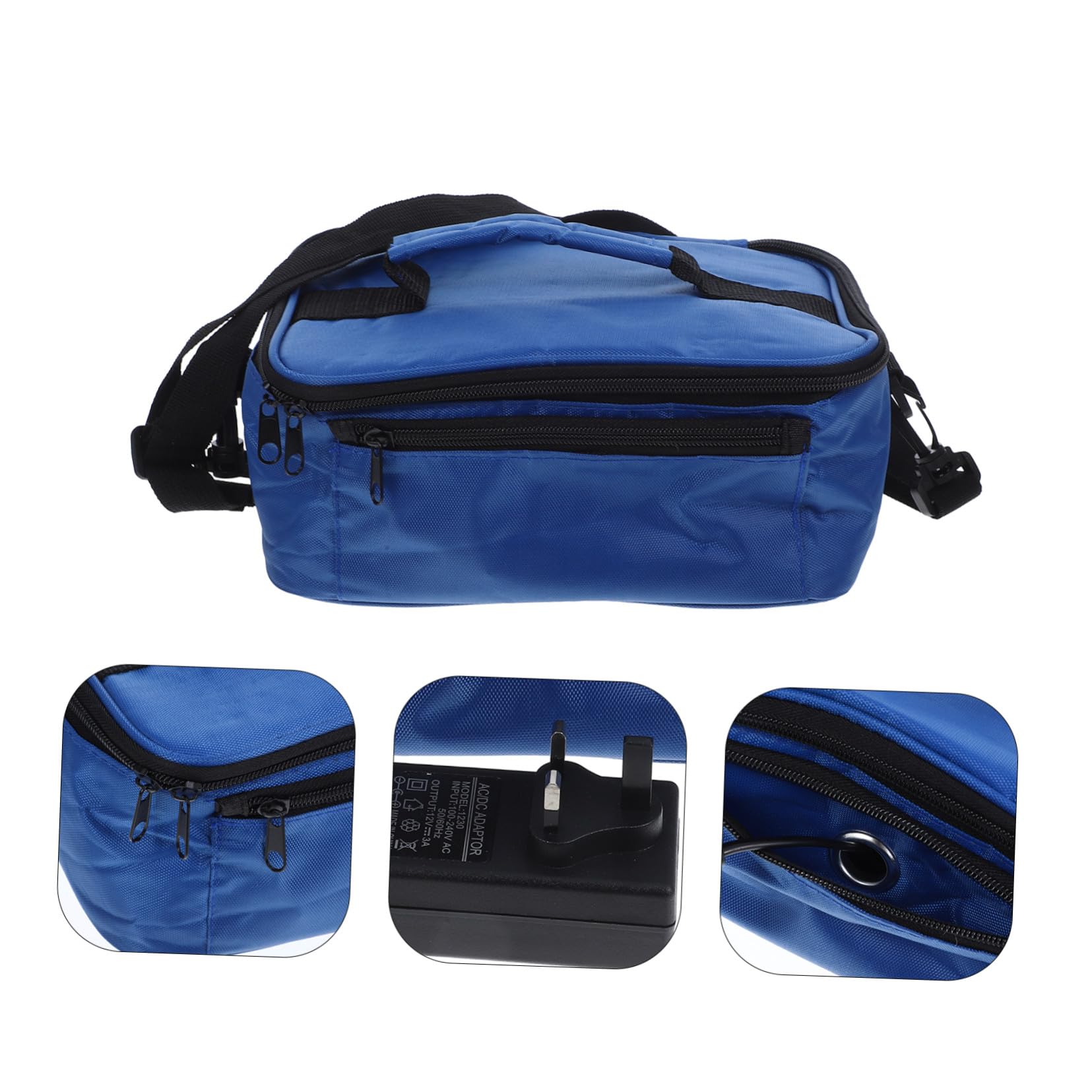 Bolsa de Almuerzo Calefactora para Coche 12v Tejido Oxford y Aislamiento Térmico, Adecuado para Mantener la Temperatura en Oficinas y Excursiones