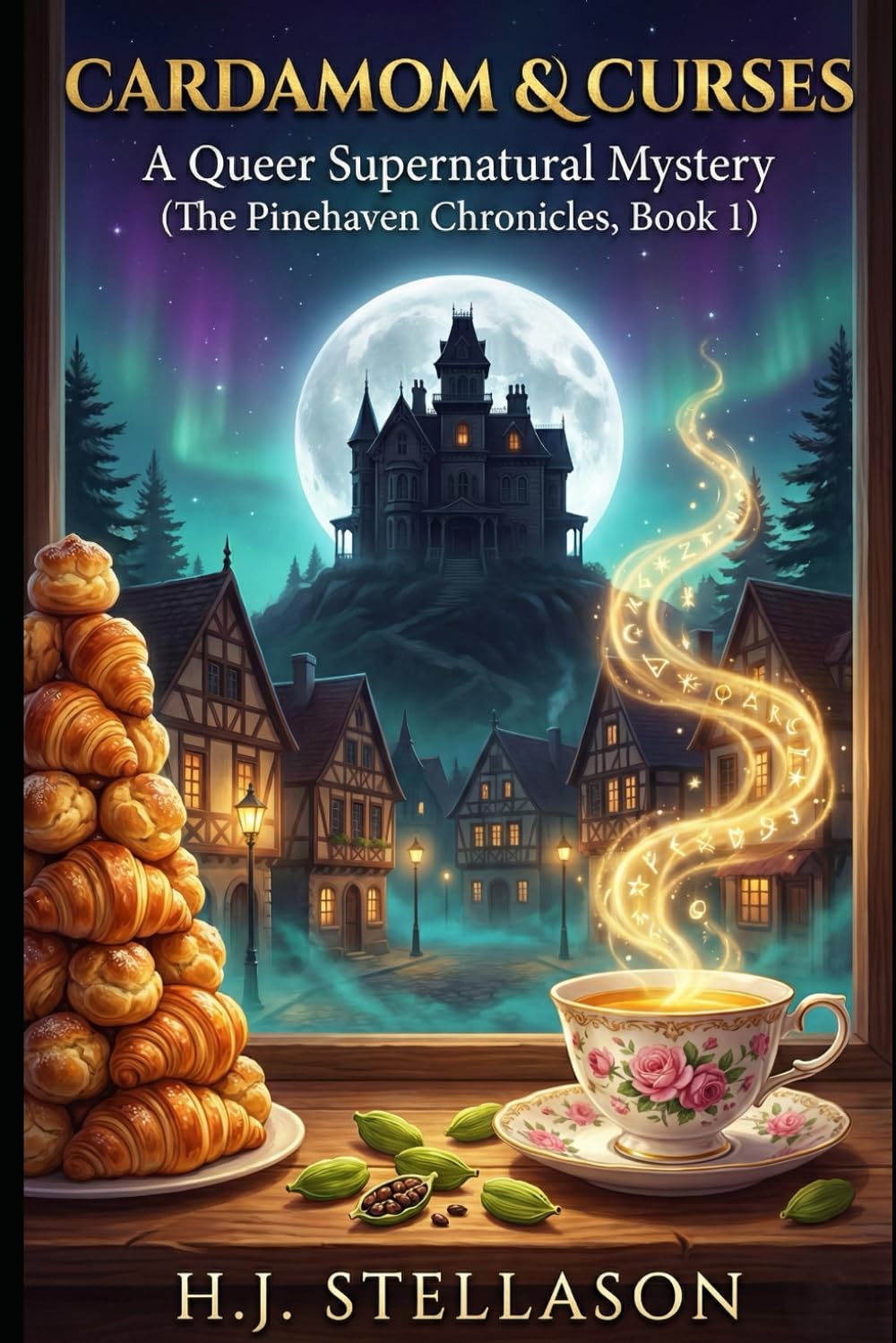 Cardamom & Curses: A Queer Supernatural Mystery (The Pinehaven Chronicles, Book 1)