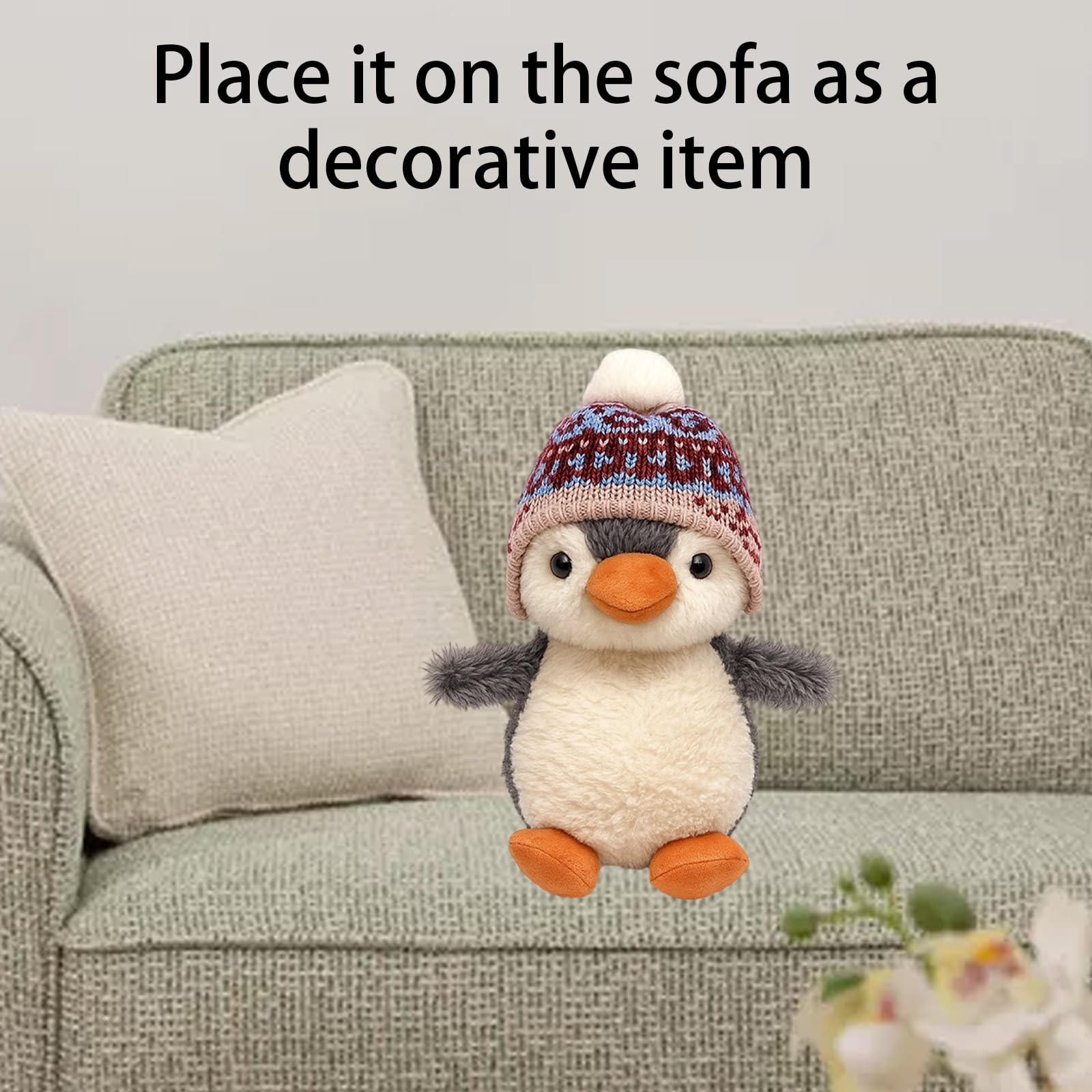 QhgPnt Stuffed Toy for Kids Penguin Plush, Soft Penguin Teddy for Cuddling & Playing, 16CM Toy for Girls and Boys for Special Occasions - Image 4