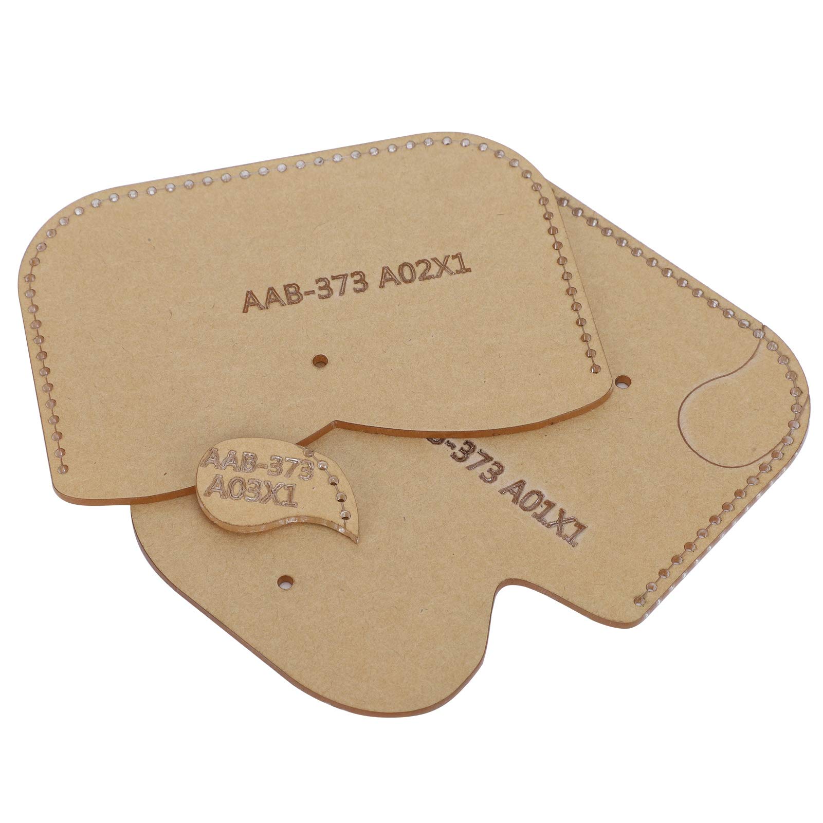 Fydun 3 Pezzi Portamonete Modello creazione Modello Acrilico Portafoglio in Pelle Modello Set creazione Kit Stencil per Strumento Artigianale in Pelle Fai da Te