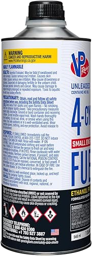 Miniatura 9 de VP Racing Fuels 6205 SEF Combustible de motor pequeño de 4 ciclos, no contiene aceite, cuarto de galón (paquete de 8)