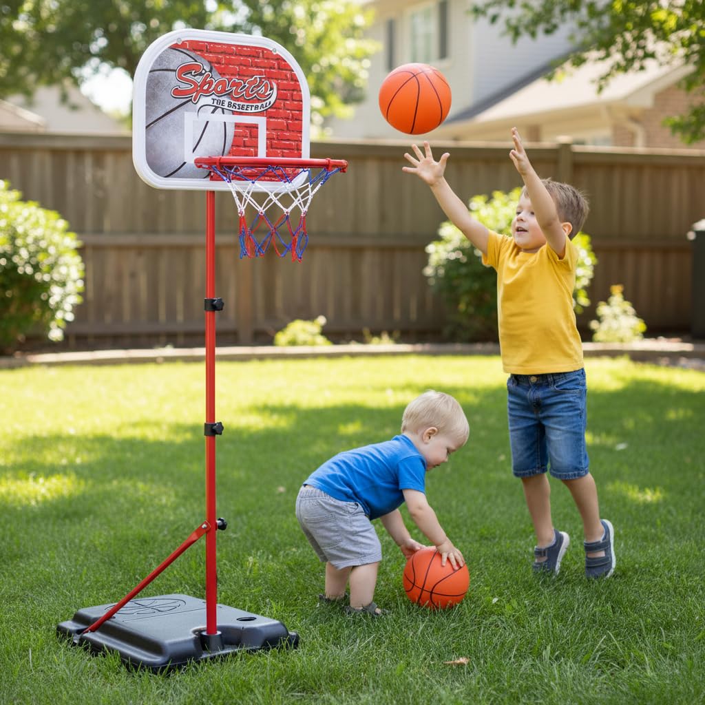 Gioco Bambini Esterno, con e Pompa, Altezza Regolabile, per cortile