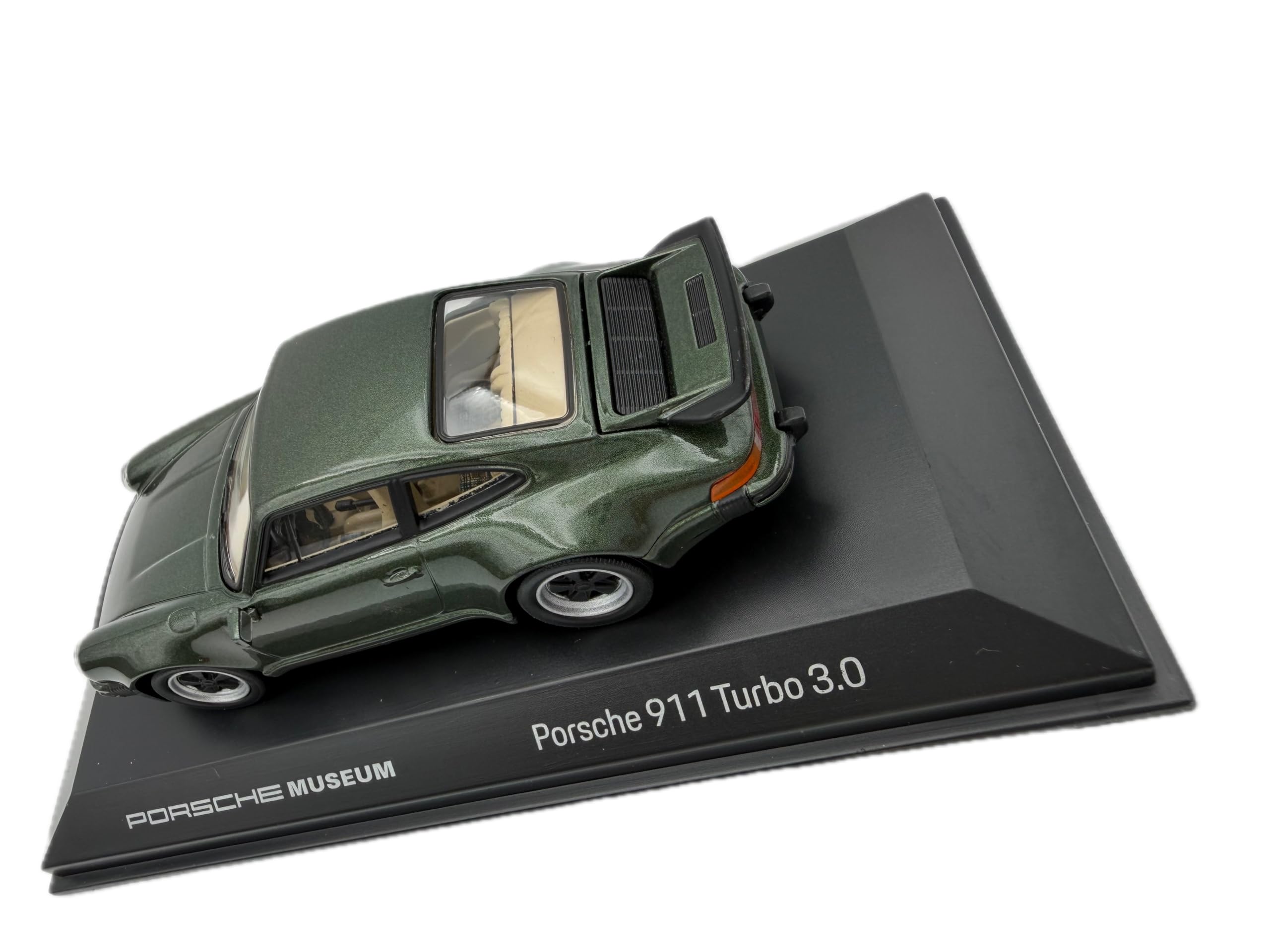 Porsche 911 (930) Turbo 3.0 Modellauto 1:43, grün - Detailgetreues Sammlermodell I GT Marketing I Miniatur Fahrzeug (Museum Edition)