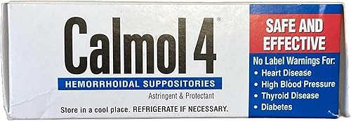 Miniatura 4 de Calmol 4 Supositorios hemorroidales 24 cada uno (paquete de 2)