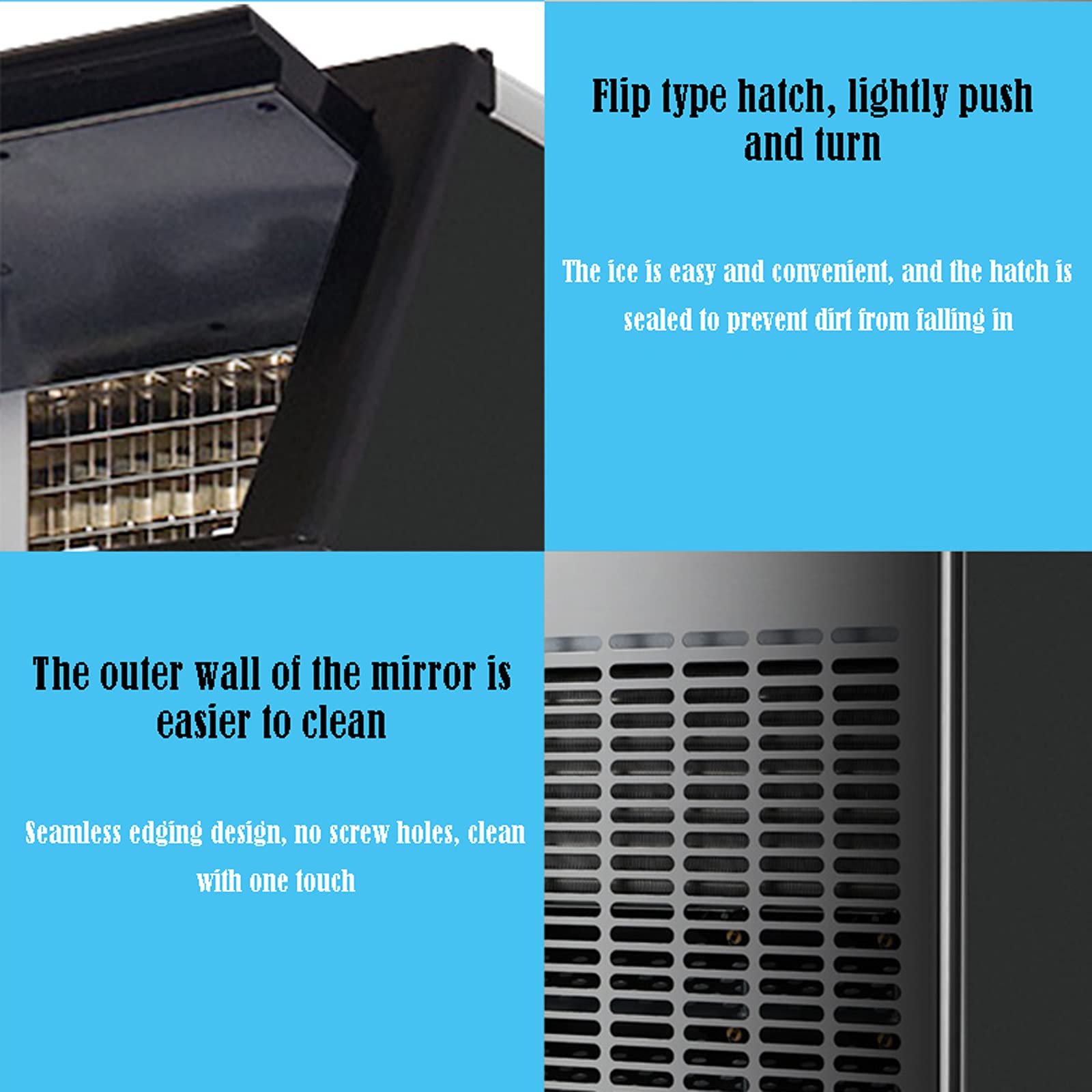 Ice Maker Machine For Home Ice Makers Countertop Self Cleaning Portable Low Noise Easy To Use - Ideal For Restaurants Bars Homes And Offices on Fridge.com - View 3