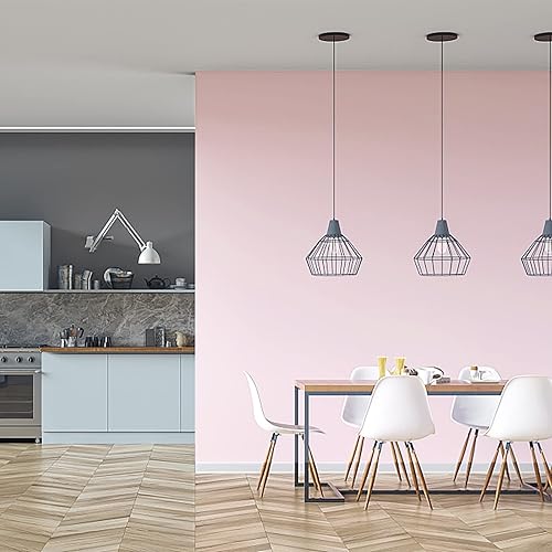 Vista 43 de HeloHo Papel tapiz de color azul claro sólido de 118 x 15.7 pulgadas, papel de pared con textura mate, autoadhesivo, extraíble, impermeable