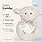 Bearington Baby Lamby, 5.5 Inch Cream Lamb Plush Stuffed Animal, Soft Baby Rattles and Plush Rings - Newborn Toys - Lamb Stuffed Animal