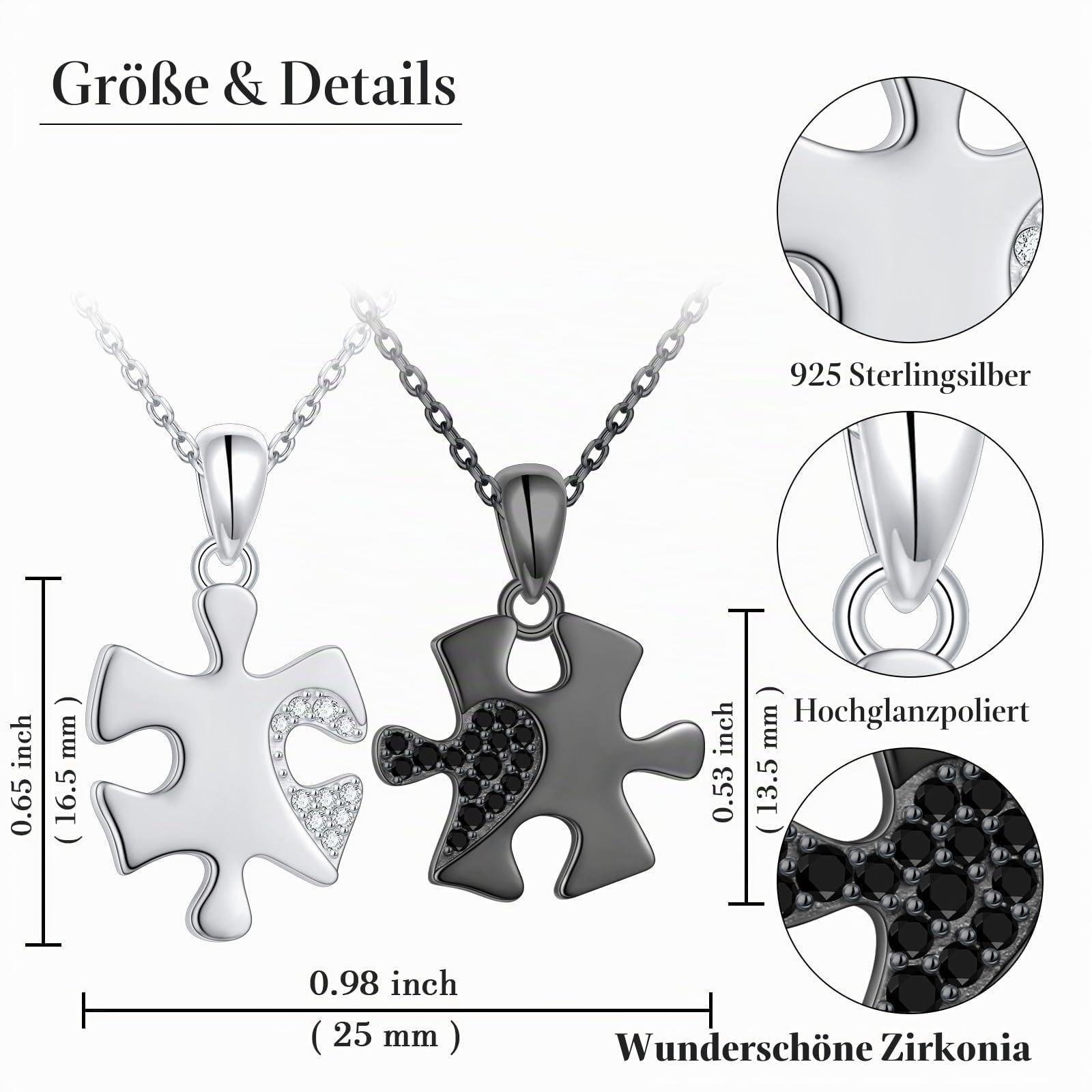 Paar Halsketten für sie ihn 925 Sterling Silber Bar passende Halskette für Paare Valentinstag Geschenke graviert ihr König seine Königin romantisches Schmuckgeschenk