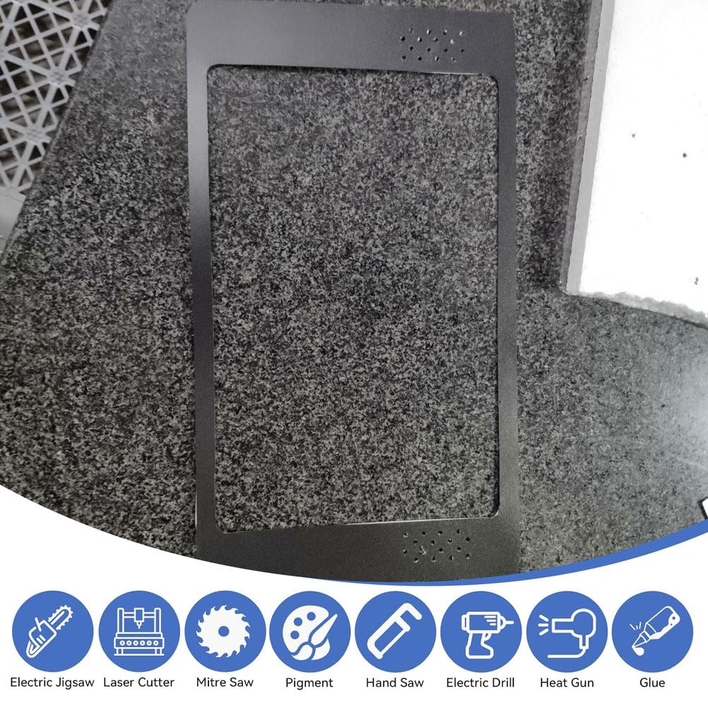 Matowe czarne plastikowe arkusze wielokrotnego użytku 210x148 mm – 20 szt. Matowych płyt polipropylenowych(2mm)