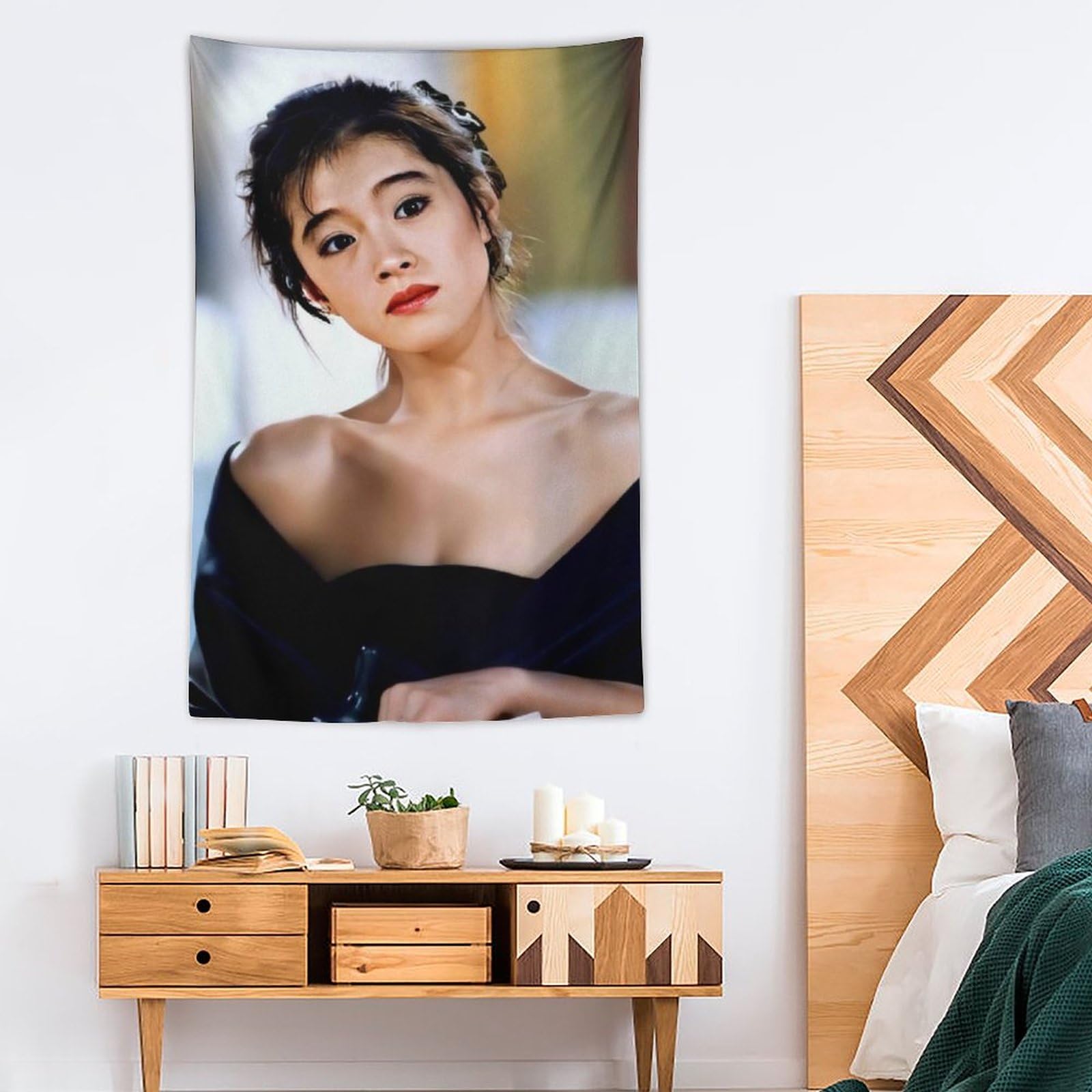 Amazon.co.jp: 中森明菜 (C525) タペストリー画像 ホーム装飾