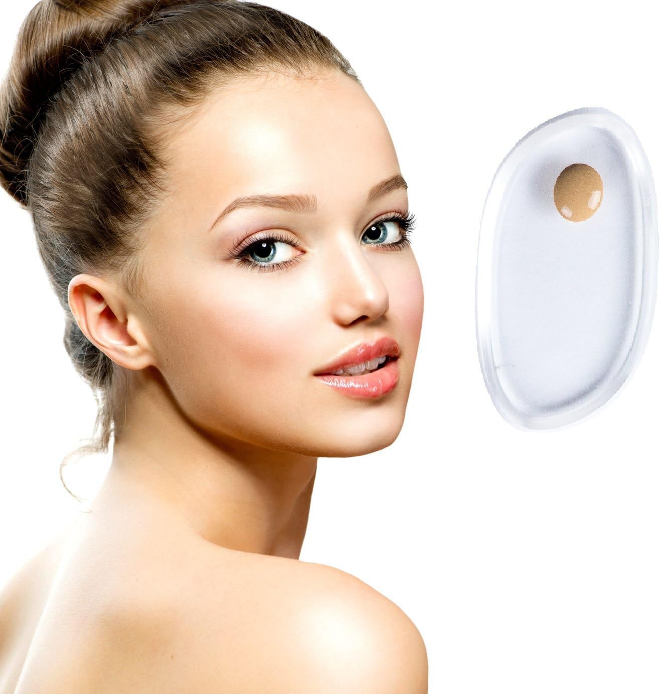 ORGANIOzz Luxury Silicone Sponge - Easily To Use Quickly Without Absorbing Product-Works Well To Apply Lightweight Foundation- Highly Recommend (1 PC)