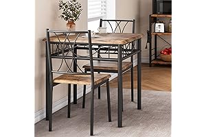 Amyove Rustic Apartment Dining Table Set