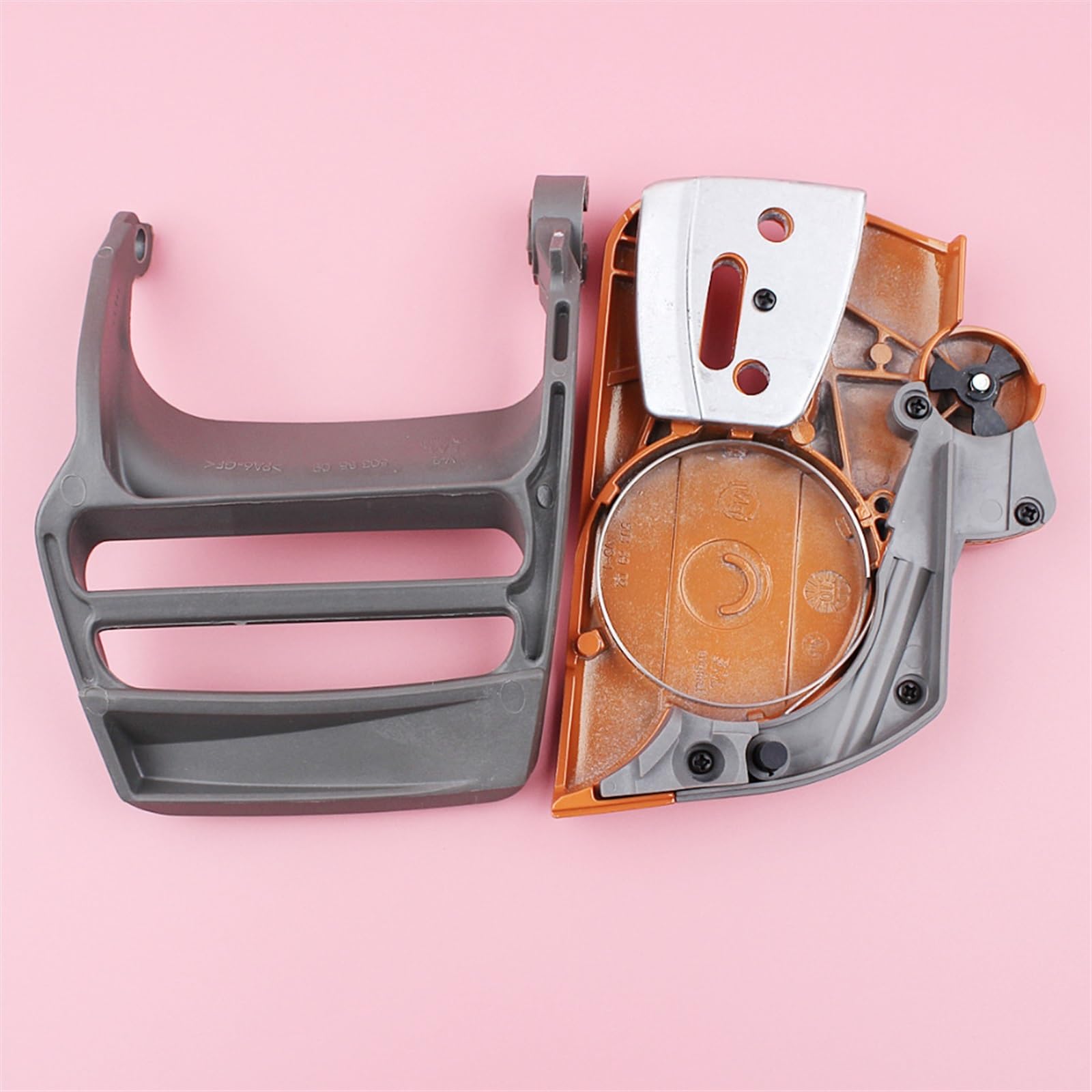 Kit de Cubierta de protección de Mano de Freno de Cadena Apto for Husqvarna 340 345 350 Motosierra Repuesto 503850901, 537107801 Бензопила Бензиновая