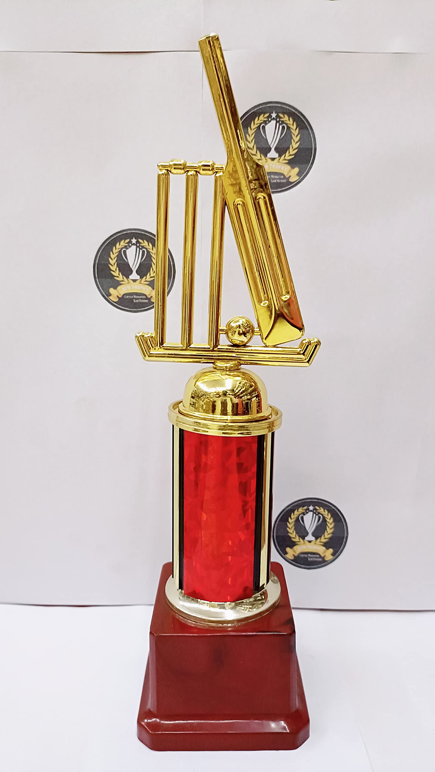Trophy Golden Fiber Red Pillar Cricket All Rounder Cup (B0B43S746K) Amazon Price History, Amazon Price Tracker