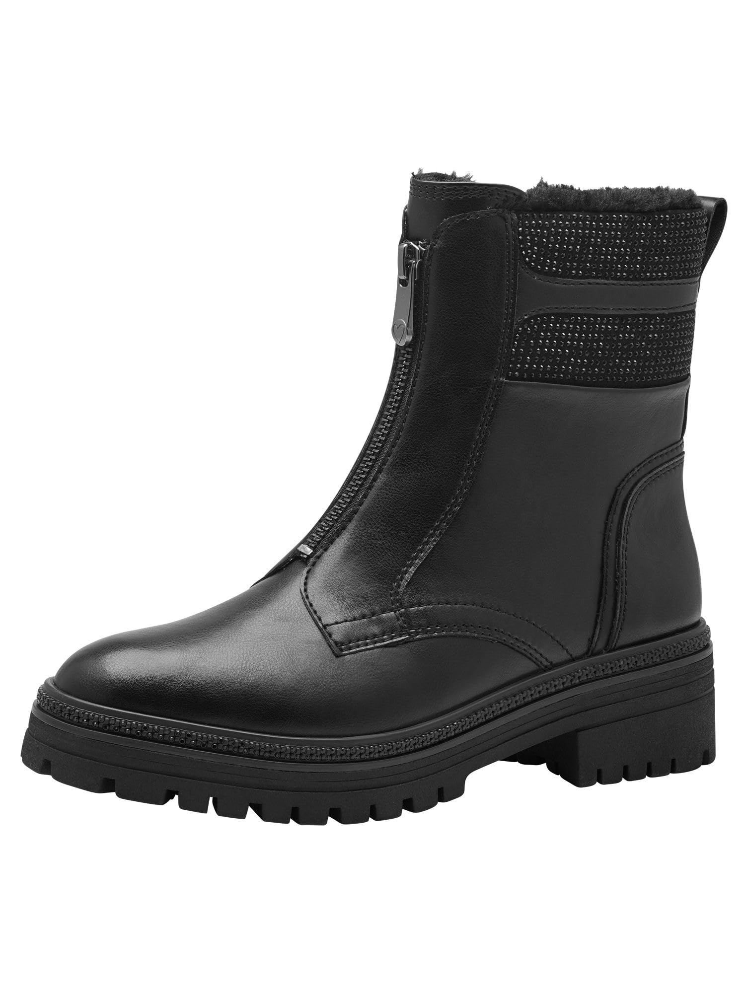 MARCO TOZZI Women's Warm Lining Boot 2-26430-43 Fashion, Black (Black Comb), 7.5 UK