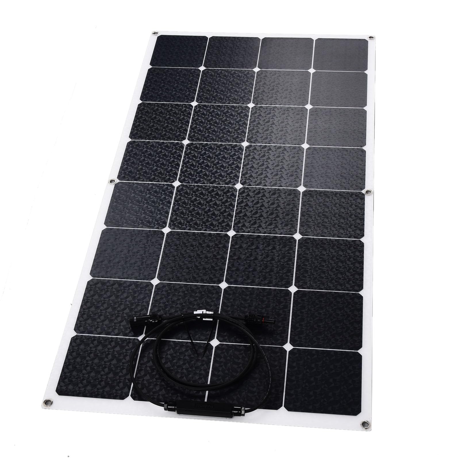 Cocoarm Pannello Solare Pannello Solare Flessibile in Silicio Monocristallino 100W Superficie PET Impermeabile Uscita 18V Resistente Agli Urti per da Campeggio Alimentatore da Tetto per Barche Marine