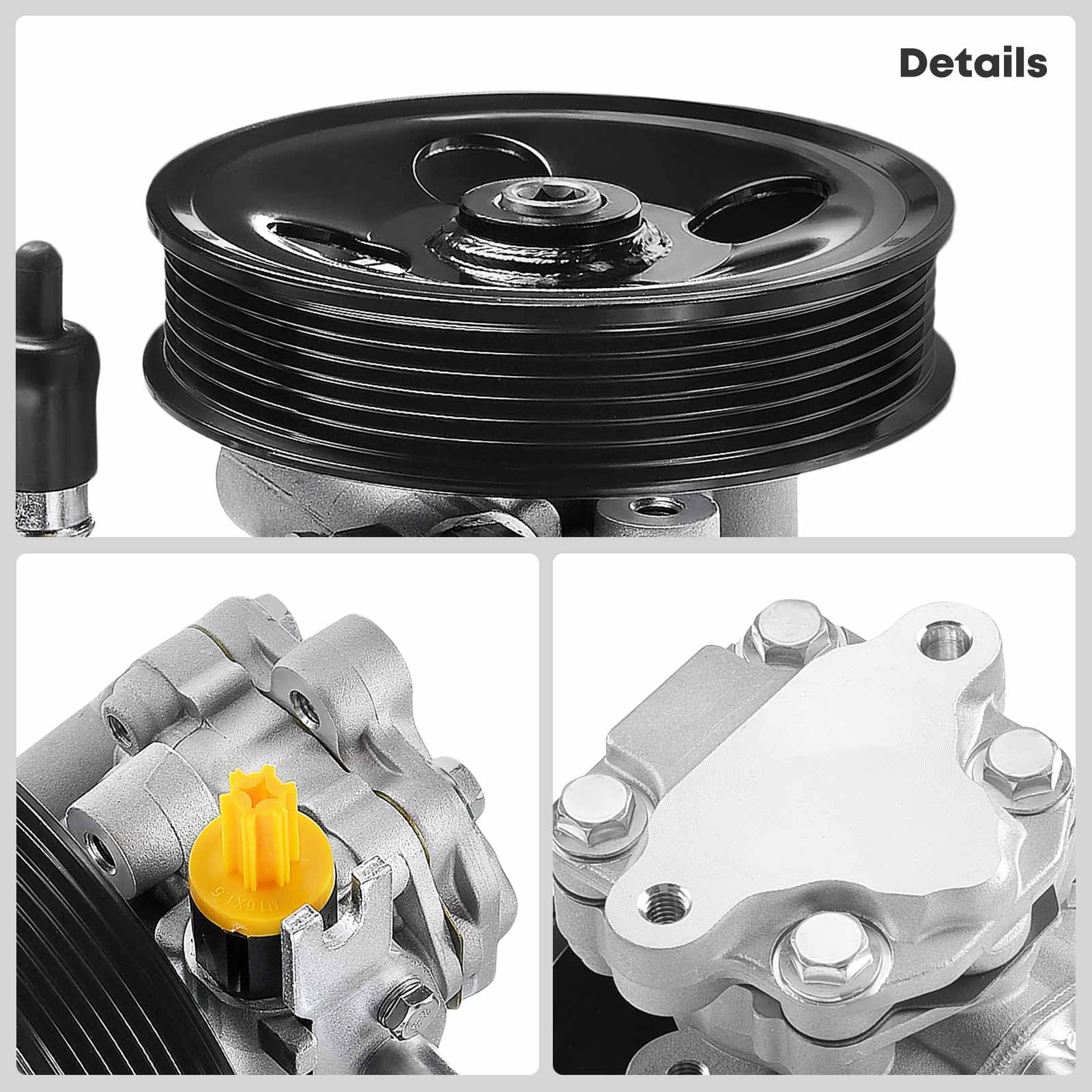 Power Steering Pump 21-5476 For 2006-2010 Hyundai Sonata 2.4L L4 With Pulley