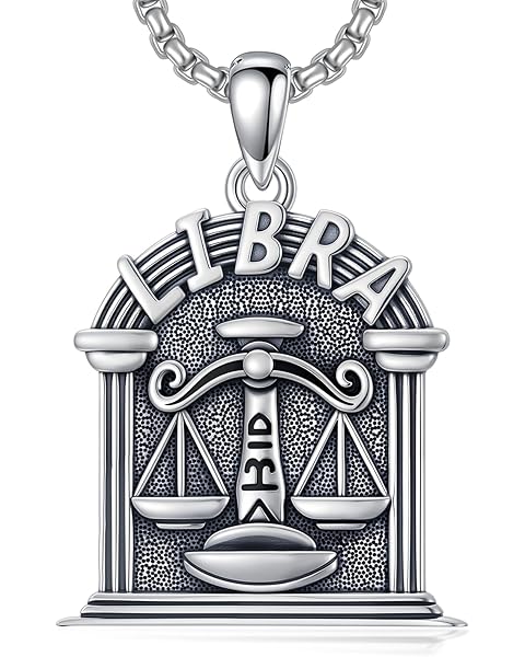 Zodiac Necklace 925 Sterling Silver Constellation Celestial Pendant Zodiac Sign Jew...