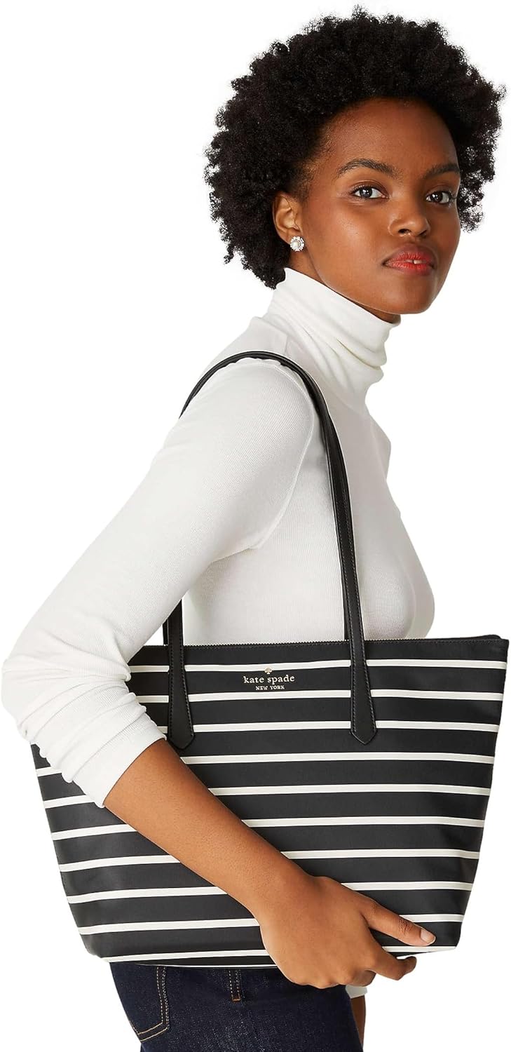 Kate spade kitt nylon large tote black multi