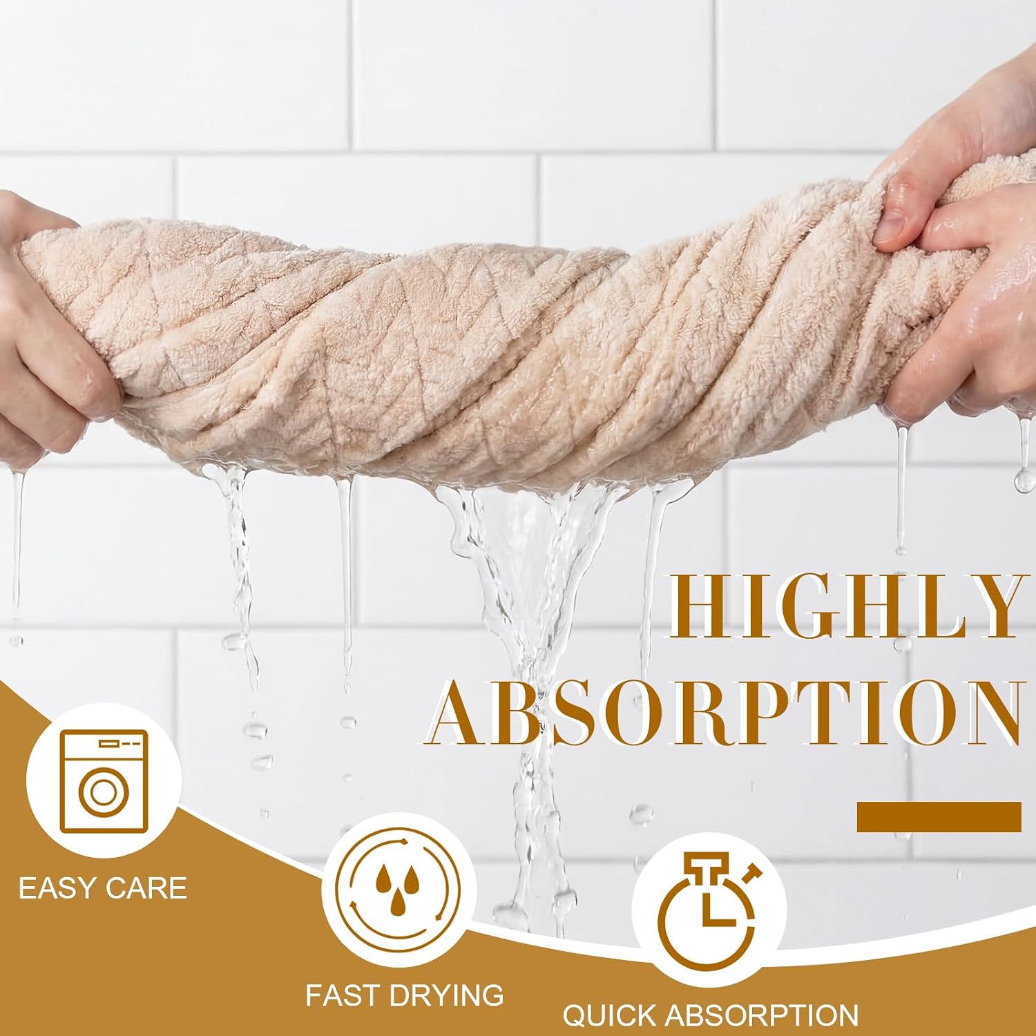 SmoothNovelty 2 Pack Extra Large Bath Sheets Towel 40 x 80 Inch, Beige image 4