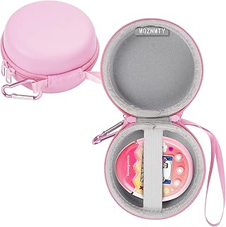 MGZNMTY Hard Travel Case for Tamagotchi Pix Virtual Pet Sky and Floral (Only Case) (Pink)
