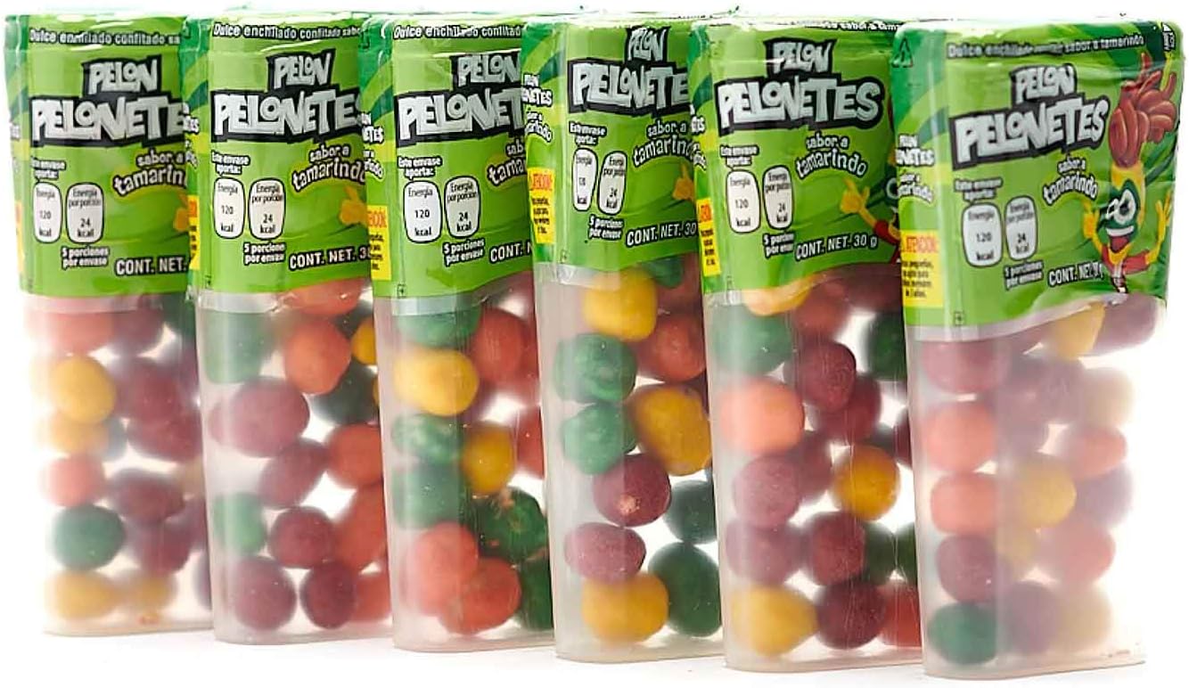 Pelon Pelonetes Tamarindo Dulces (Paquete de 6)