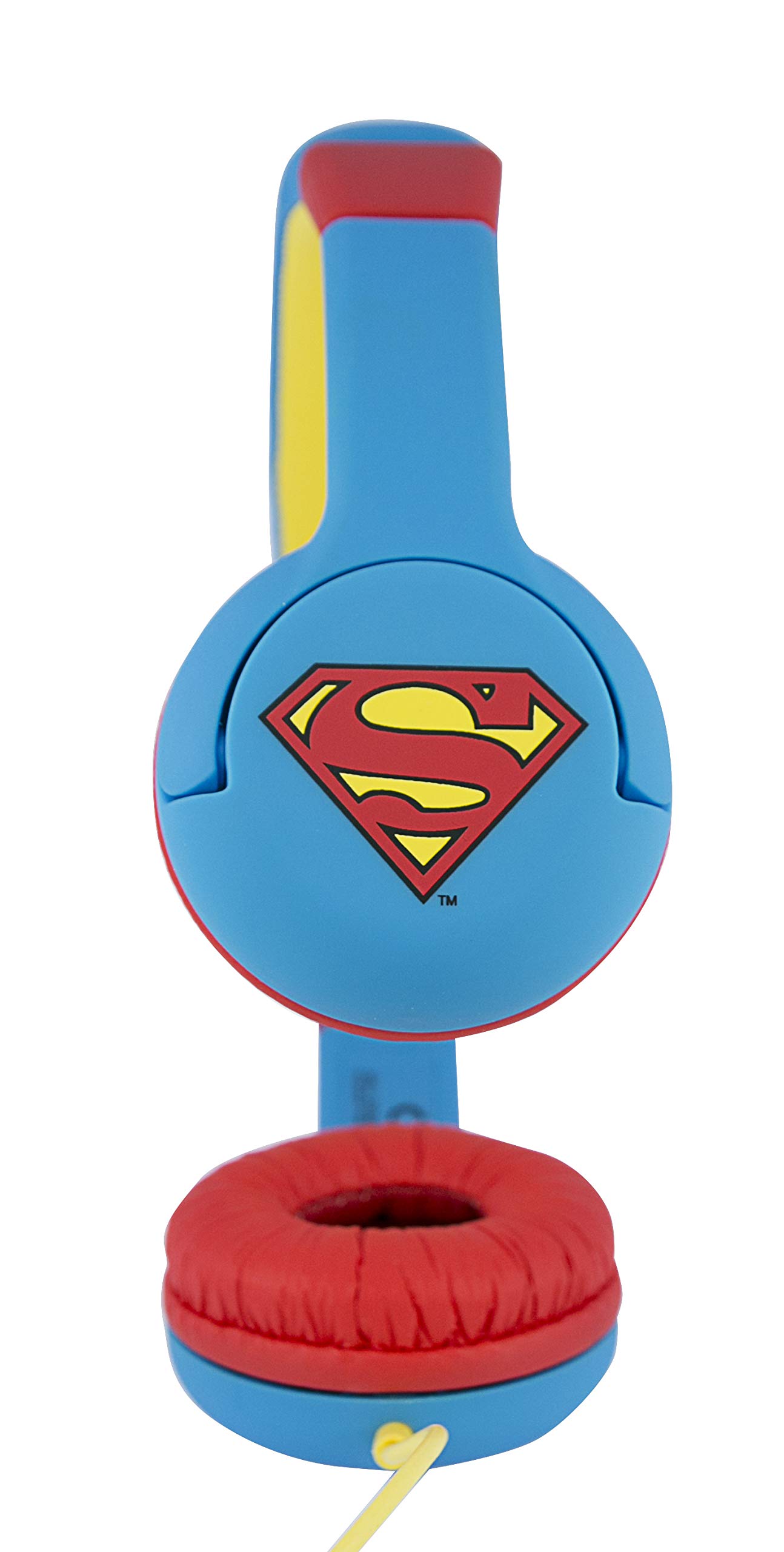 OTL Auriculares Infantiles Superman con Volumen Limitado para NIÑOS DE 3 A 7 AÑOS