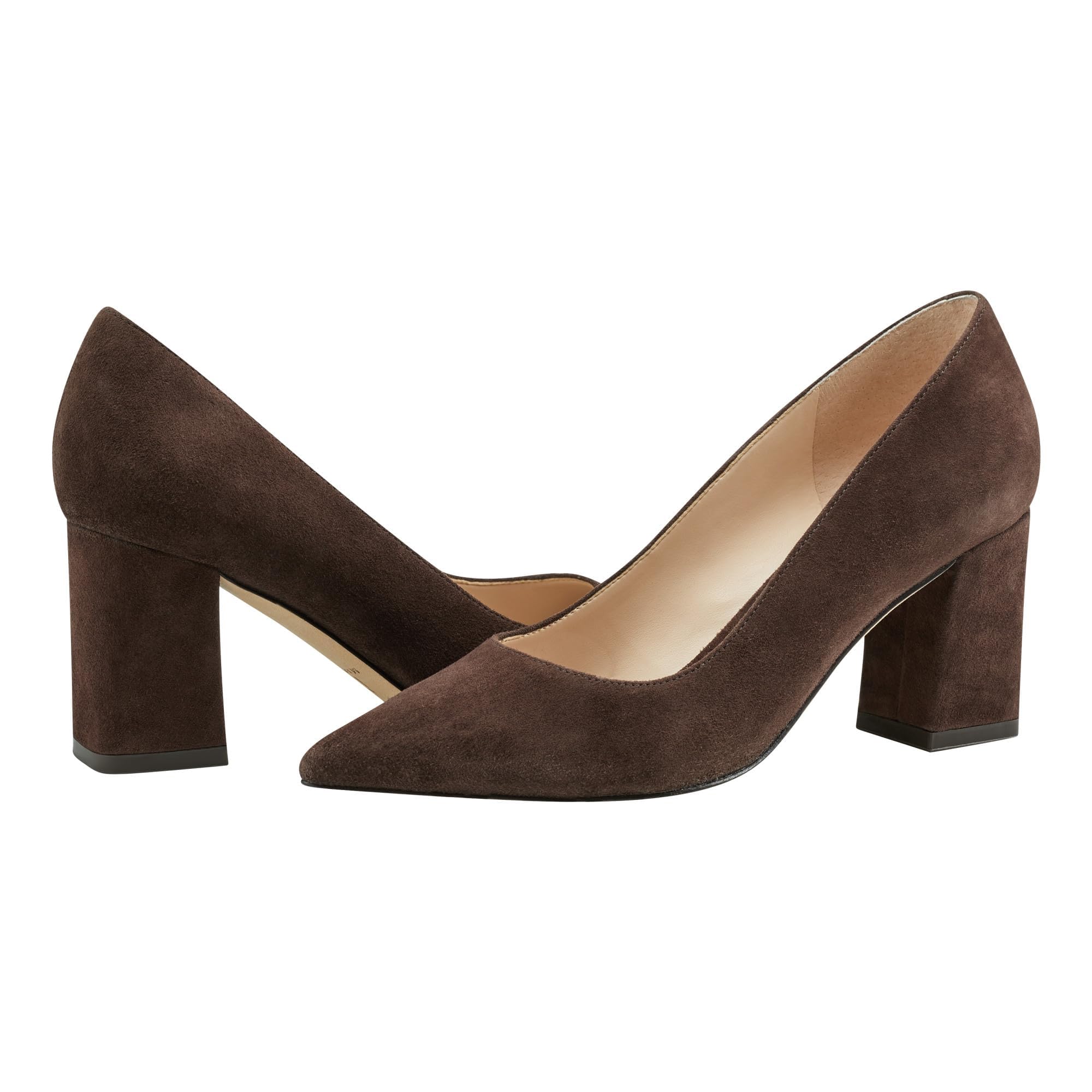 Marc Fisher LTD Zala Dark Brown Suede 6.5 M