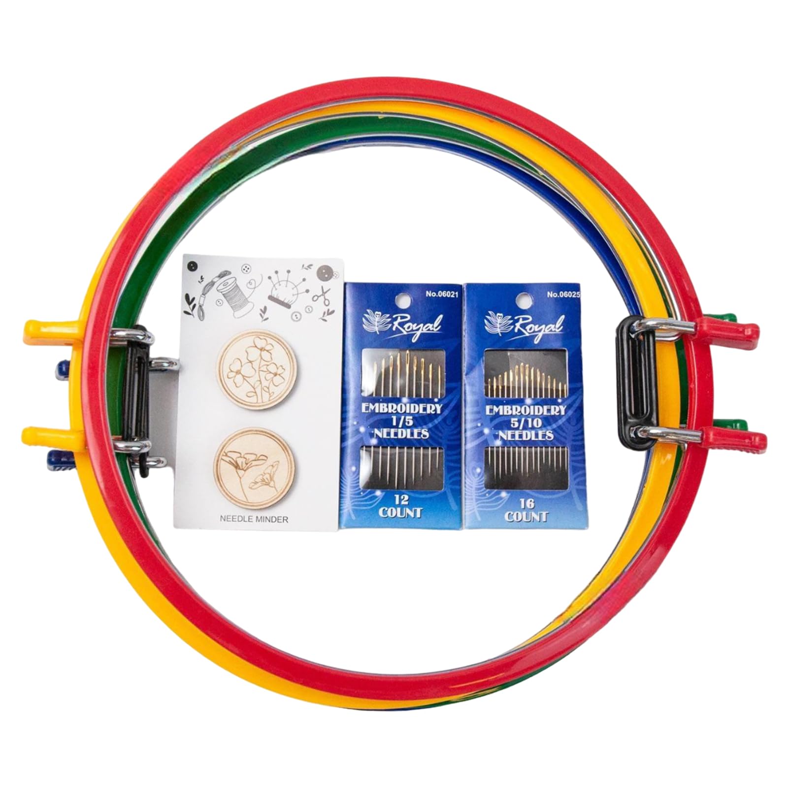 4Pcs Regolabile Rotondo Ricamo Cerchio Con Molla Clip Cucitura Telaio Per Ricamo Needlecraft E Cucitura Progetto