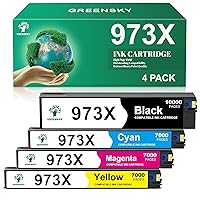GREENSKY 973X Compatibile per HP 973 per Cartucce HP 973X Multipack per Stampante