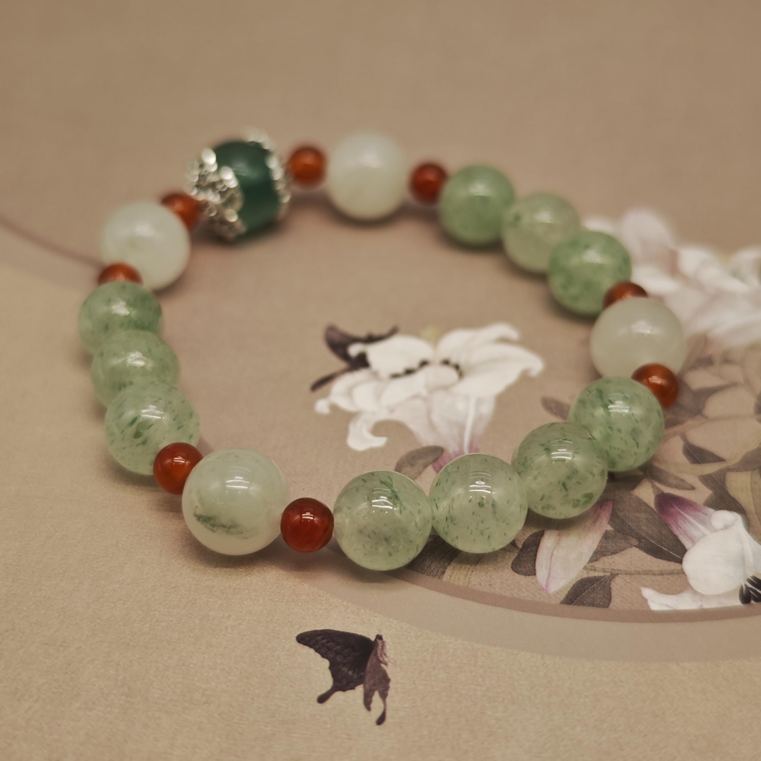 Bracciale Cristallo Bracciale Personalizzato in Cristallo Naturale - Fatto A Mano, Elastico, per Donne E Uomini - Ideale per Meditazione, Yoga, FESTIVITÀ E Compleanni