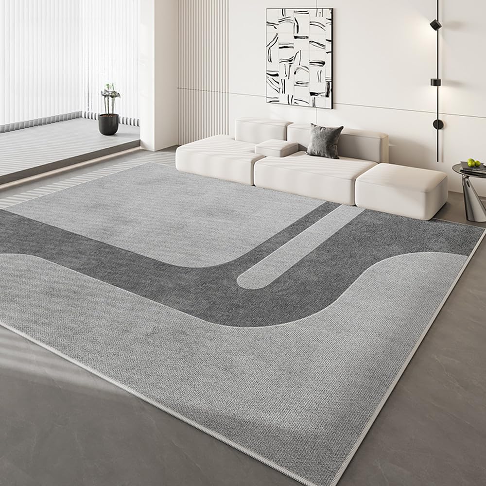 Tapis antidérapant pour grand salon canapé style crème français épais 80 x 120 cm