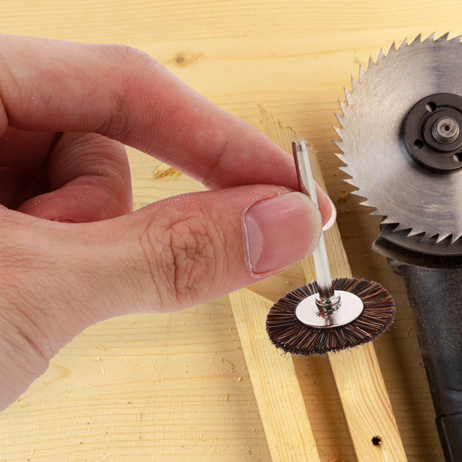 Ciieeo Polishing Brush Set for Drill and Rotary Tool 10pcs Buffing and Polishing Kit