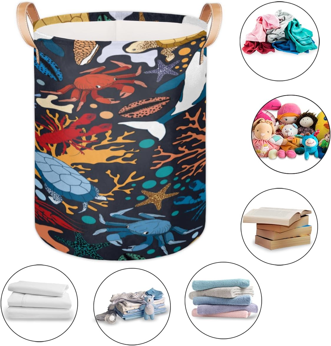 Cesta De Lavandería Plegable, Cesta De Compra Rectangular, Funda