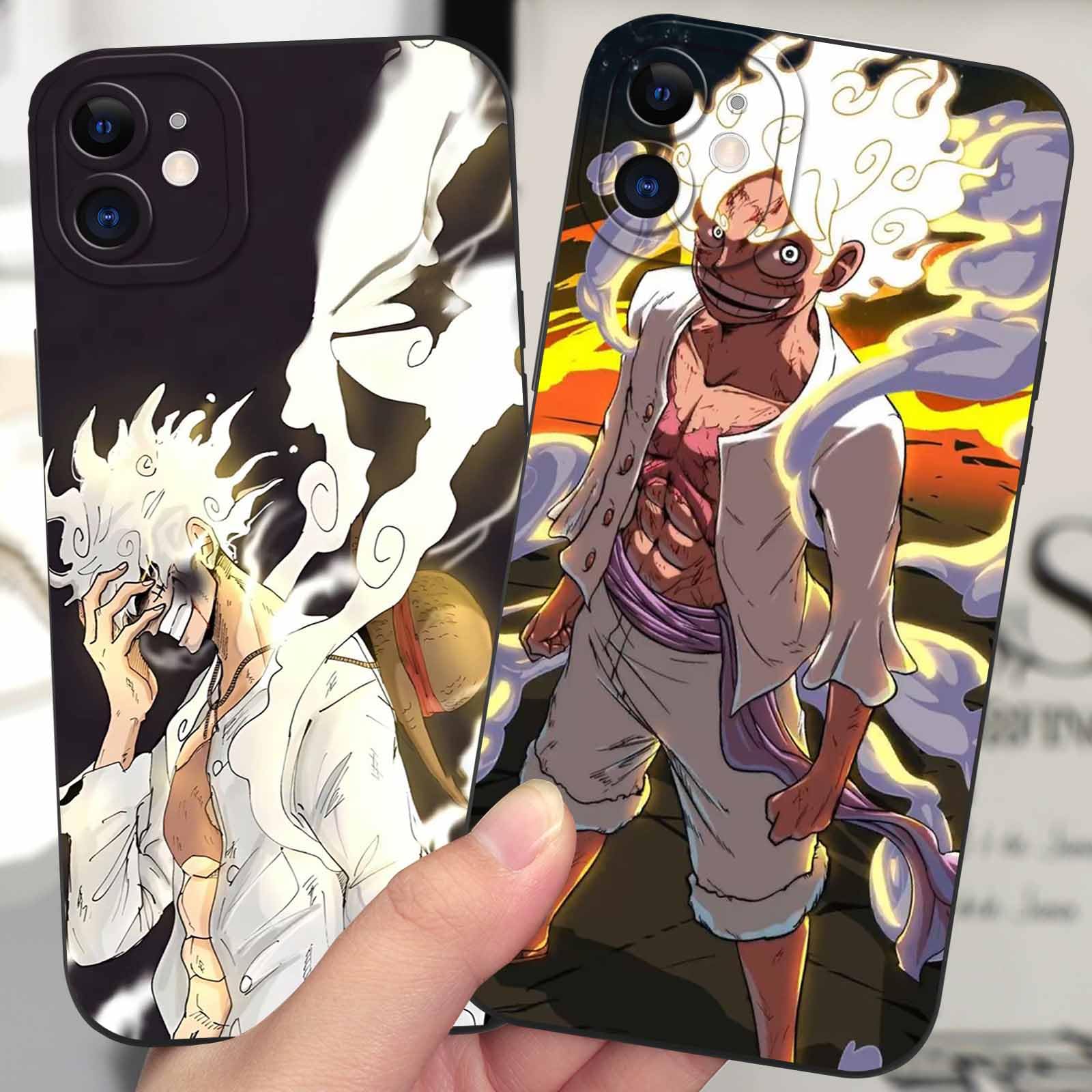 PBNDJVG 4 Confezioni Manga Character Custodia per Samsung Galaxy A16 5G 6.7 pollici, Anime Luffy Zoro Gear 5 Sun God Nika Motivo Antiurto Protezione Della Lente Case TPU Silicone Cover