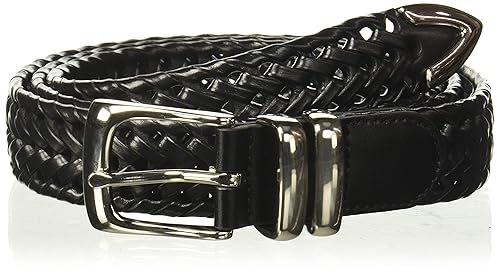 Perry Ellis Men's Portfolio Braided Leather Belt