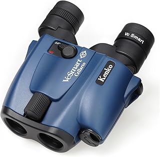 Kenko 407073 VC Smart 12x21 Cellarto 12x Vibration Resistant Binoculars, 21 Calibration, 2-Axis Image Stabilization, Autom...