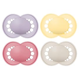 MAM Original Matte Baby Pacifiers, Binky for 16+ Months, BPA-Free Silicone Nipple, Easy to Clean, Best for Breastfed Babies, Developed with Medical Experts, 4 Count Binkies