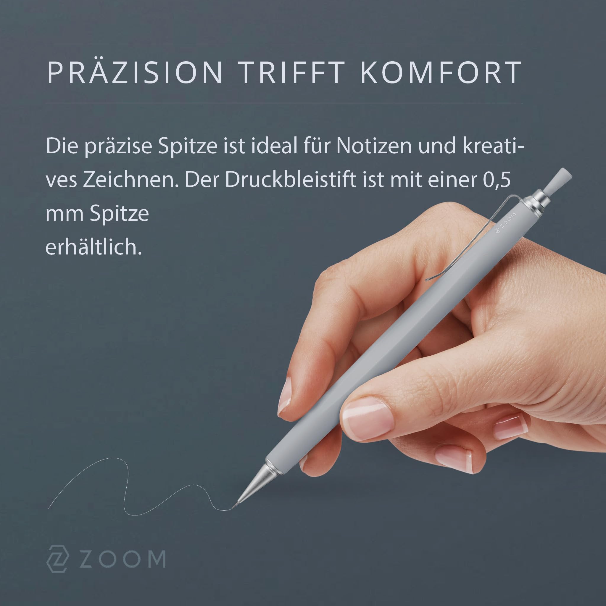 Tombow ZOOM L2 Druckbleistift, 0,5mm, Mattblau [SH-ZL2-C48]