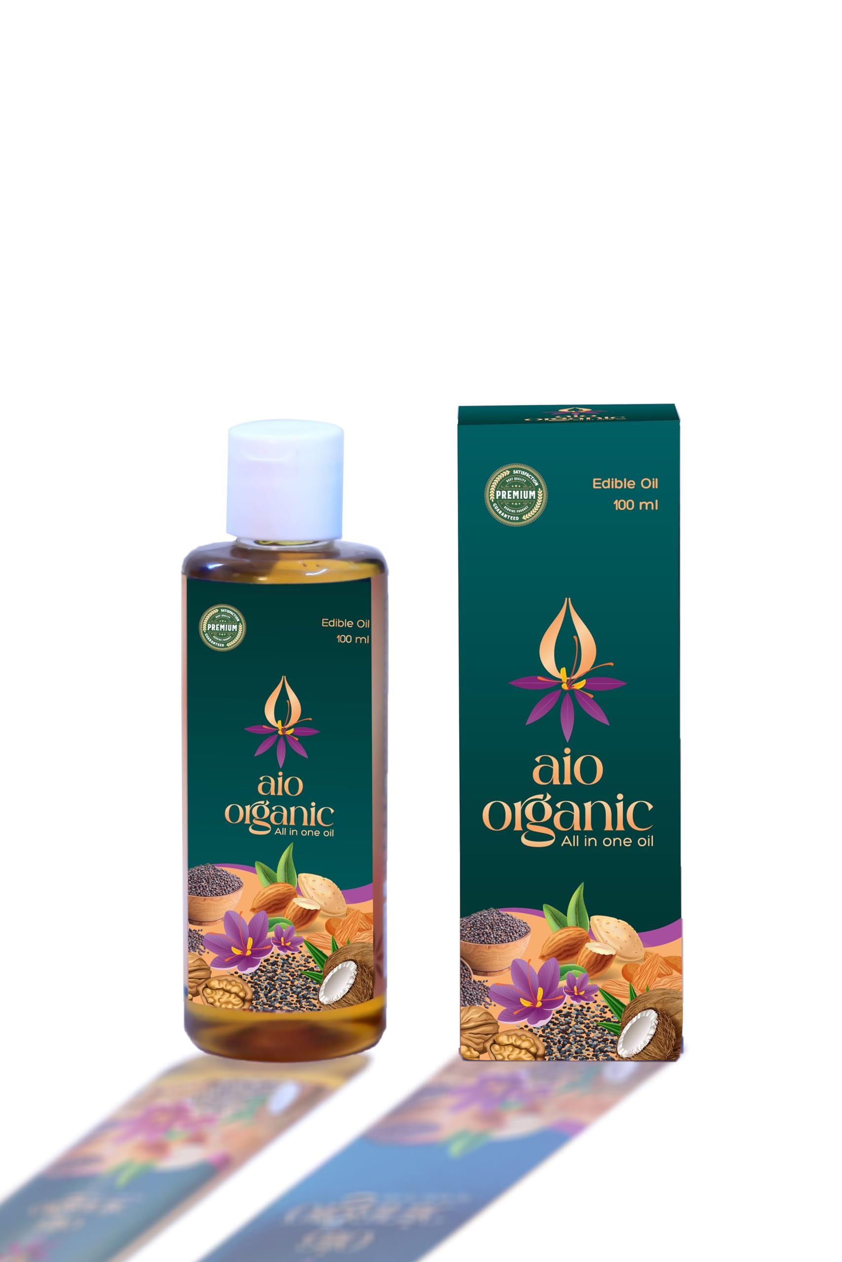 AIO Organic Oil Multi-Purpose, Hair Care, Joint & Muscle Pain Relief, Acidity & Constipation Support, Immunity Booster, Fat Reduction Chemical-Free (100ml)-image-40