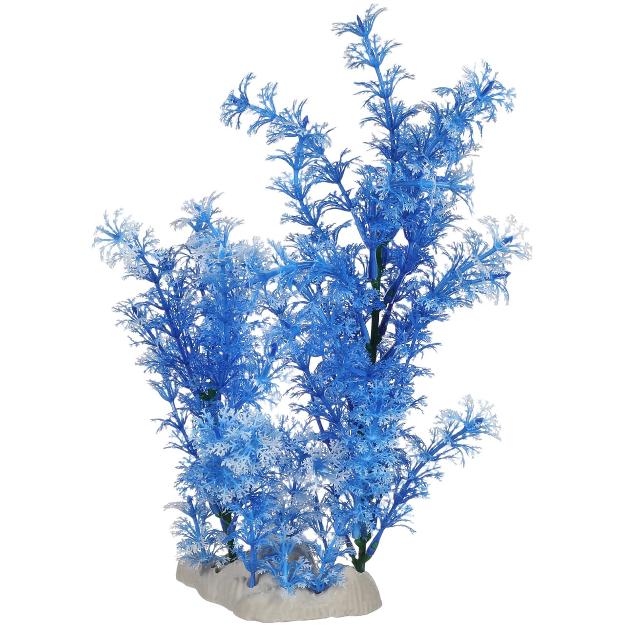 POPETPOP Blue Aquarium Fish Plants Artificial Aquatic Plants Fish Tank Decorations Simulation Water Grass for Tank Landscape 11.02X4.53X2.36In