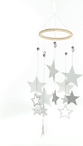 Roser Life Arte móvil colgante, móvil para bebé, cielo móvil, decoración ecléctica, hecha a mano, cuna, niño, niña, niños, adultos, techo, hogar,