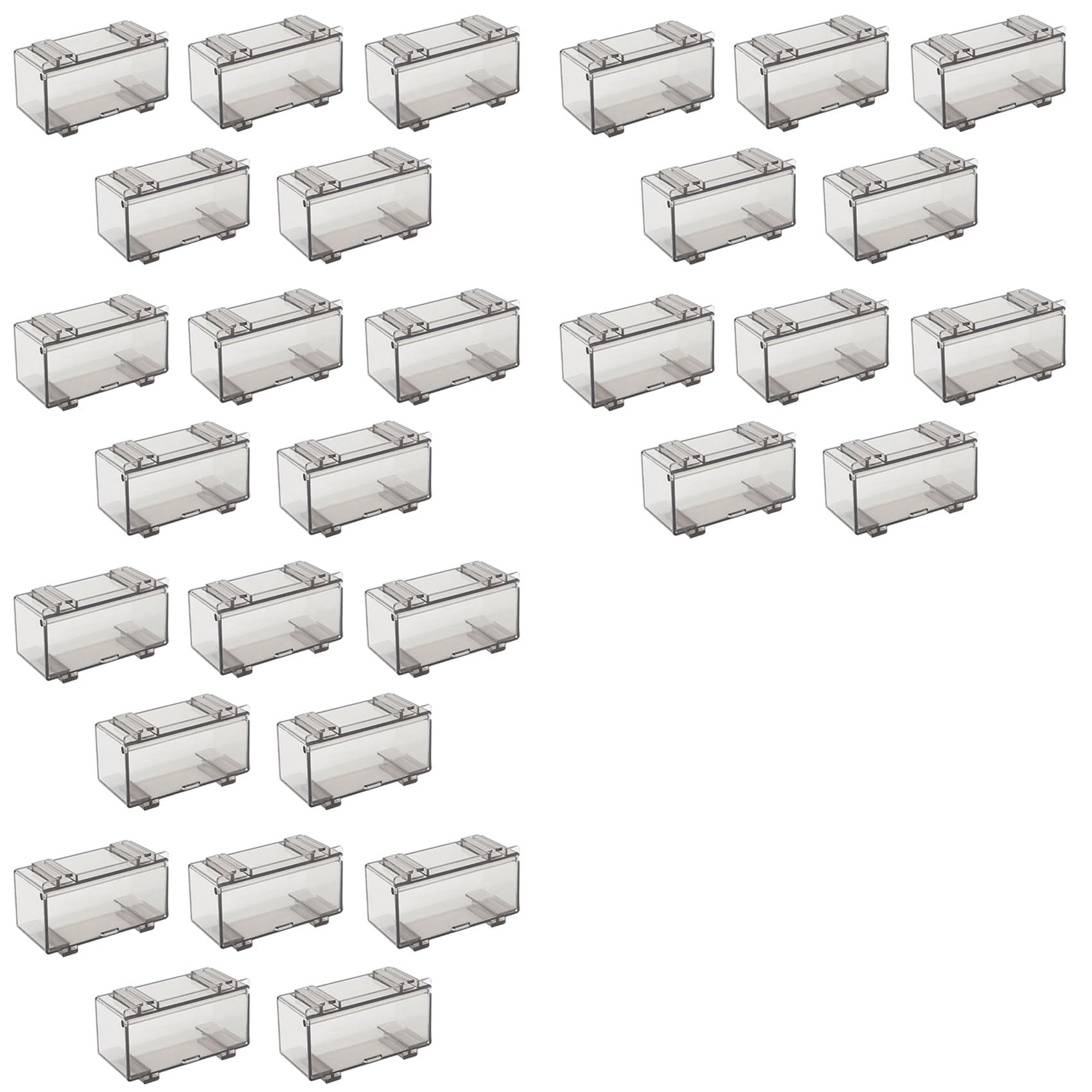 Aundhegrtt 30Pcs Clear Acrylic Display Case for Car Mold, Wheels Car Model Display Case Scale Wheel Display Case B