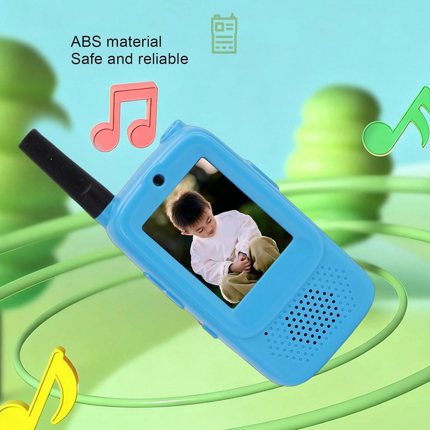 Video Walkie Talkies for Kids, Kids 2 Way Radios 1640.4ft Long Distance, 2.0 Inch Screen Rechargeable Wireless Video Intercom Toys for Family Games Outside Camping