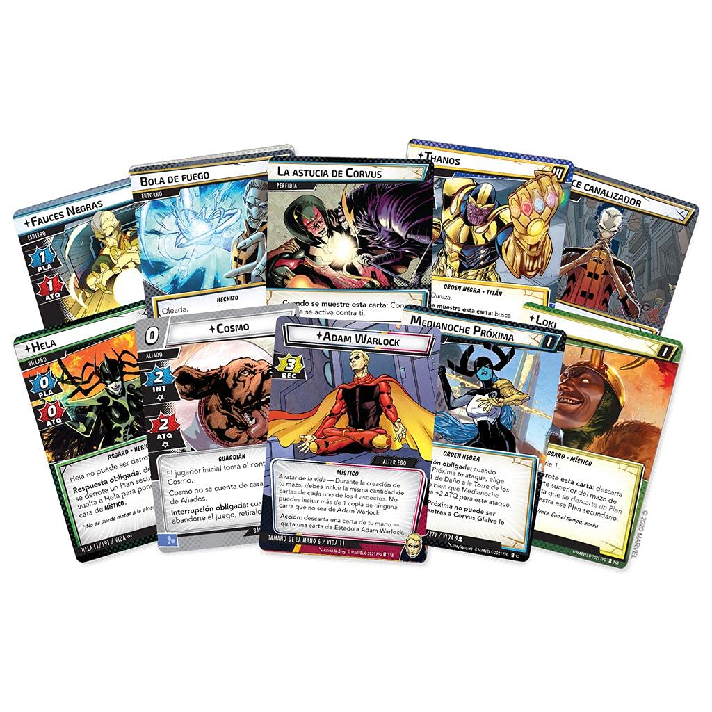 Fantasy Flight Games Marvel Champions – Der Schatten des verrückten Titans – Kartenspiel auf Spanisch